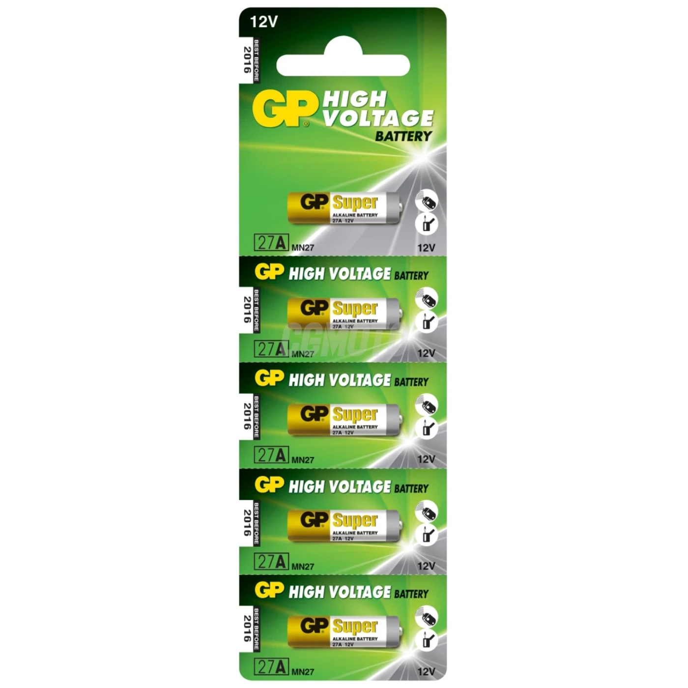 Pilas alcalina 5 x 27A / MN27 - 12V - GP Battery