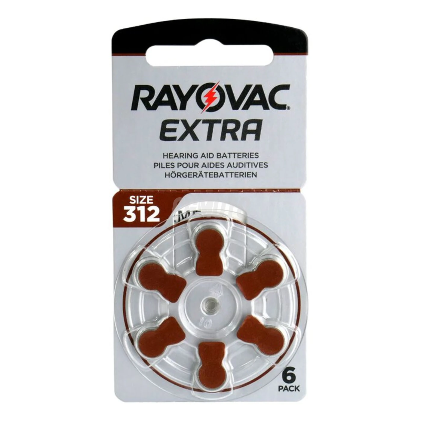 Rayovac Extra 312 para audífonos x 6 pilas