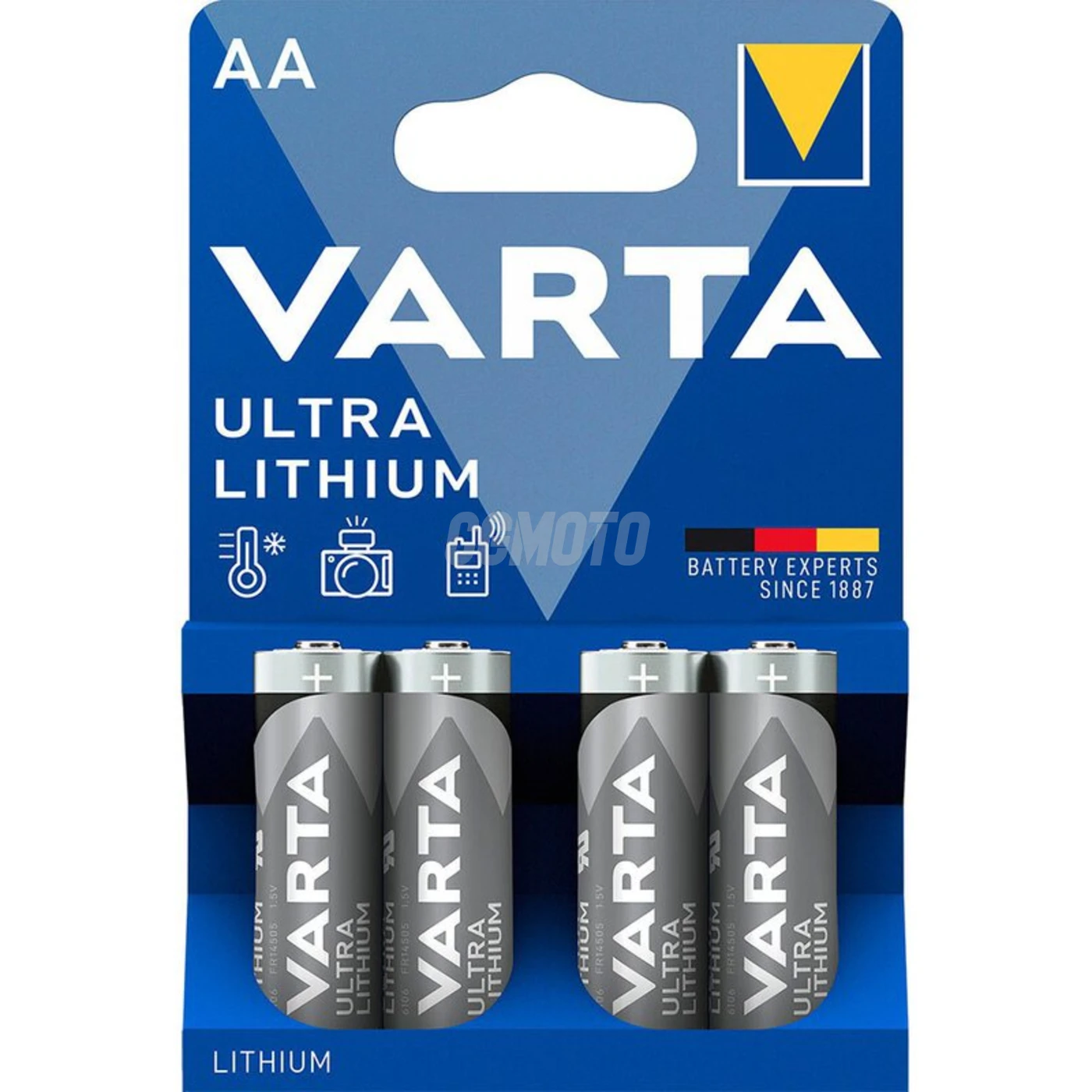 Varta litio LR6/AA x 4 pilas (blister) Varta litio LR6/AA x 4 pilas (blister)