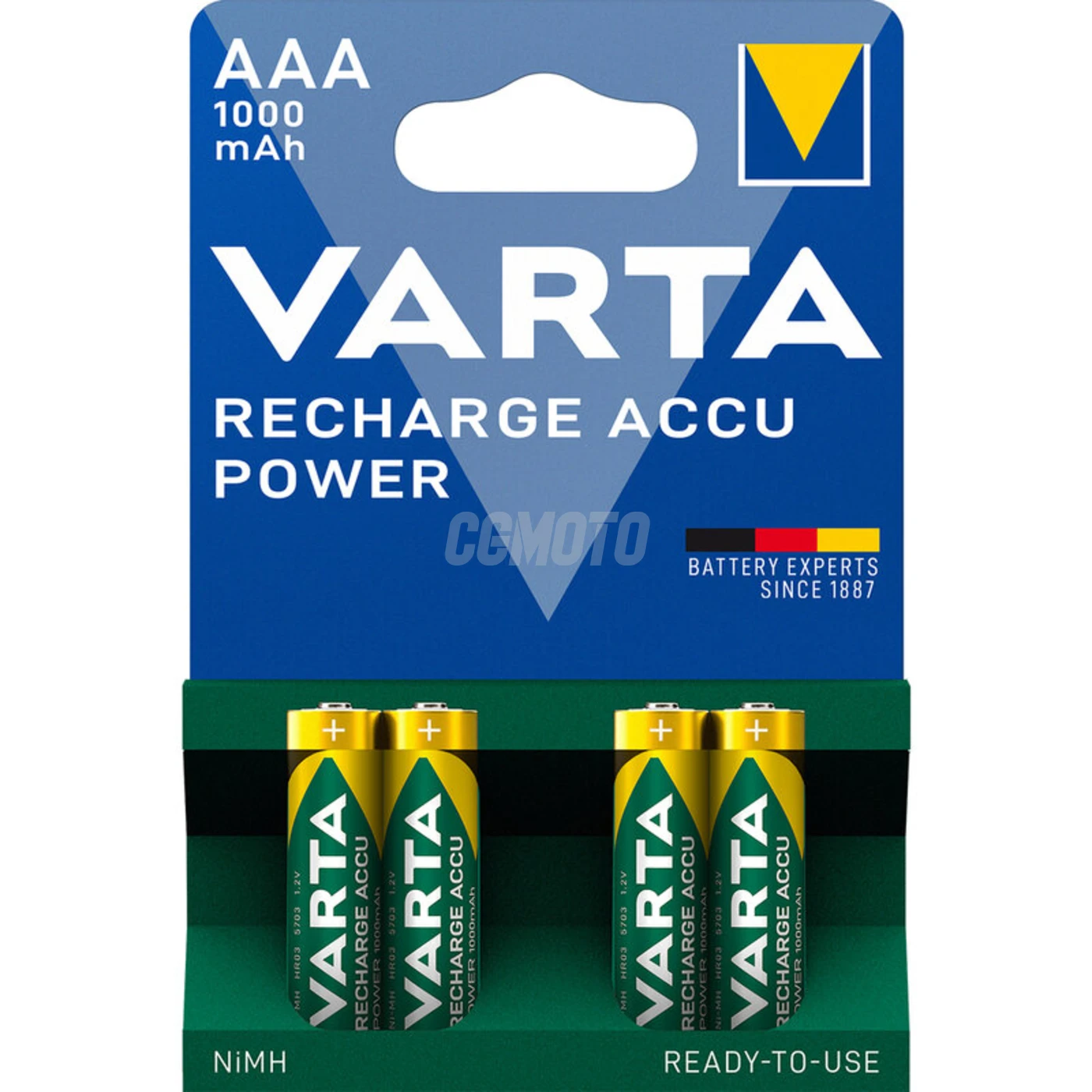 Varta Ready2Use LR03/AAA Ni-MH 1000 mAh x 4 baterías recargables