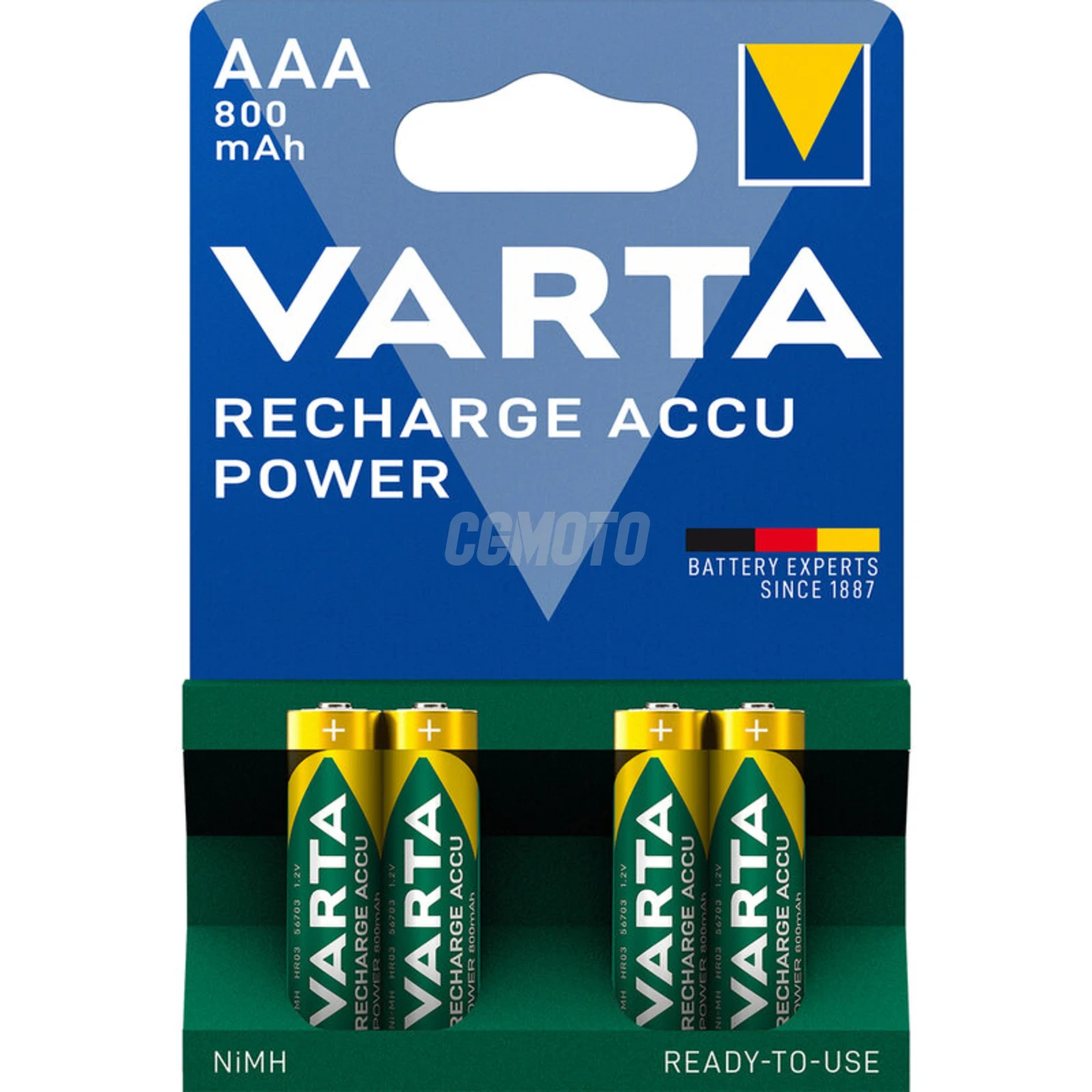 Varta Ready2Use LR03/AAA Ni-MH 800 mAh x 4 baterías recargables Varta Ready2Use LR03/AAA Ni-MH 800 mAh x 4 baterías recargables