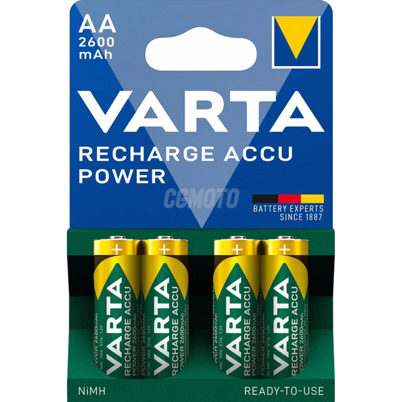 Varta Ready2Use LR6/AA Ni-MH 2600 mAh x 4 baterías recargables