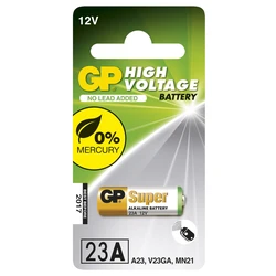 Pilas cilíndrica alcalina 1 x 23AE / MN21 / VA23GA - 12V - GP Battery Pilas cilíndrica alcalina 1 x 23AE / MN21 / VA23GA - 12V - GP Battery