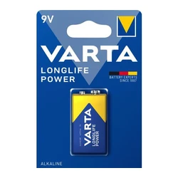 Varta LONGLIFE Power 6LR61/9V x 1 pila (blister) Varta LONGLIFE Power 6LR61/9V x 1 pila (blister)