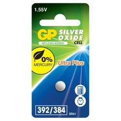 1 pila de botón de óxido de plata SR41 1,55 V Ultra Plus 1 pila de botón de óxido de plata SR41 1,55 V Ultra Plus
