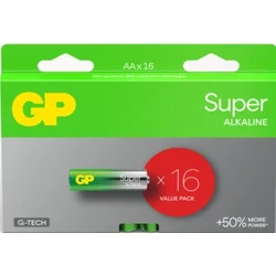 Pilas alcalina 16 x AA / LR6 SUPER - 1,5V - GP Battery