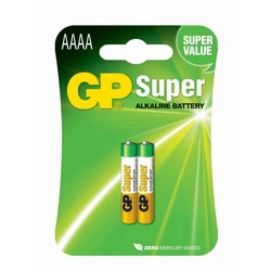 Pilas alcalina 2 x AAAA / LR61 SUPER - 1,5V - GP Battery Pilas alcalina 2 x AAAA / LR61 SUPER - 1,5V - GP Battery