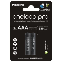 Panasonic Eneloop PRO NEW Ni-MH 930mAh R03/AAA x 2 pilas recargables (blister)