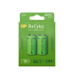 2 pilas recargables NIMH C 1,2 V Recyko 3000 mAh 2 pilas recargables NIMH C 1,2 V Recyko 3000 mAh