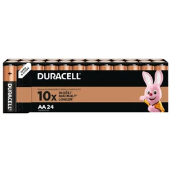 24 pilas alcalinas Duracell Basic LR6 AA (caja de cartón) 24 pilas alcalinas Duracell Basic LR6 AA (caja de cartón)