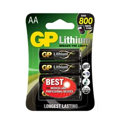 4 pilas de litio AA 1,5 V 4 pilas de litio AA 1,5 V