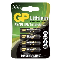 4 pilas de litio AAA 1,5 V 4 pilas de litio AAA 1,5 V