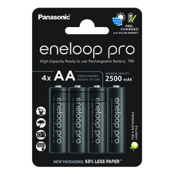 Panasonic Eneloop PRO NEW R6 AA 2500mAh x 4 pilas recargables (blister)