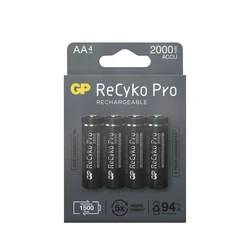 4 pilas recargables NIMH AA 1,2 V Recyko Pro 2000 mAh 4 pilas recargables NIMH AA 1,2 V Recyko Pro 2000 mAh