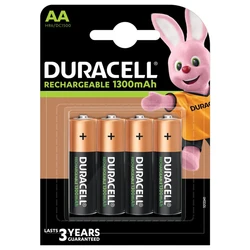 Duracell recargable R6/AA Ni-MH 1300 mAh x 4 pilas Duracell recargable R6/AA Ni-MH 1300 mAh x 4 pilas