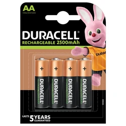 Duracell recargable R6/AA Ni-MH 2500 mAh x 4 pilas Duracell recargable R6/AA Ni-MH 2500 mAh x 4 pilas