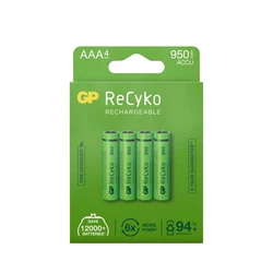 4 pilas recargables NIMH AAA 1,2 V Recyko 950 mAh 4 pilas recargables NIMH AAA 1,2 V Recyko 950 mAh