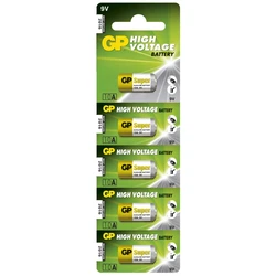 Pilas cilíndrica alcalina 5 x 10A / L1022 - 9V - GP Battery Pilas cilíndrica alcalina 5 x 10A / L1022 - 9V - GP Battery