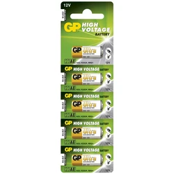 Pilas cilíndrica alcalina 5 x 23AE / MN21 / VA23GA - 12V - GP Battery Pilas cilíndrica alcalina 5 x 23AE / MN21 / VA23GA - 12V - GP Battery