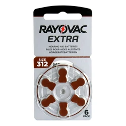 Rayovac Extra 312 para audífonos x 6 pilas Rayovac Extra 312 para audífonos x 6 pilas