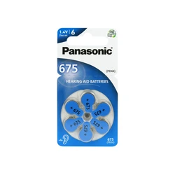 Panasonic 675 para audífonos x 6 pilas