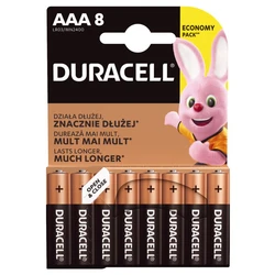 Duracell Duralock C&B LR03 AAA x 8 pilas alcalinas Duracell Duralock C&B LR03 AAA x 8 pilas alcalinas