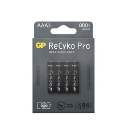 Blister de 4 pilas recargable Recyko+ AAA 800mAh (Profesional) Blister de 4 pilas recargable Recyko+ AAA 800mAh (Profesional)