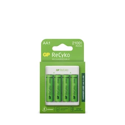 Cargador estándar GP E411 + 4 pilas NiMH AA 2000 mAh Cargador estándar GP E411 + 4 pilas NiMH AA 2000 mAh