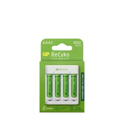 Cargador estándar GP E411 + 4 pilas NiMH AAA 800 mAh Cargador estándar GP E411 + 4 pilas NiMH AAA 800 mAh