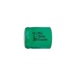 Pila NiMH 1/3 AA 300 mAh Cabeza plana - 1,2V - Evergreen