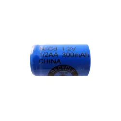 Pile NiCD 1/2 AA 300 mAh tête plate - 1,2V - Evergreen Pile NiCD 1/2 AA 300 mAh tête plate - 1,2V - Evergreen